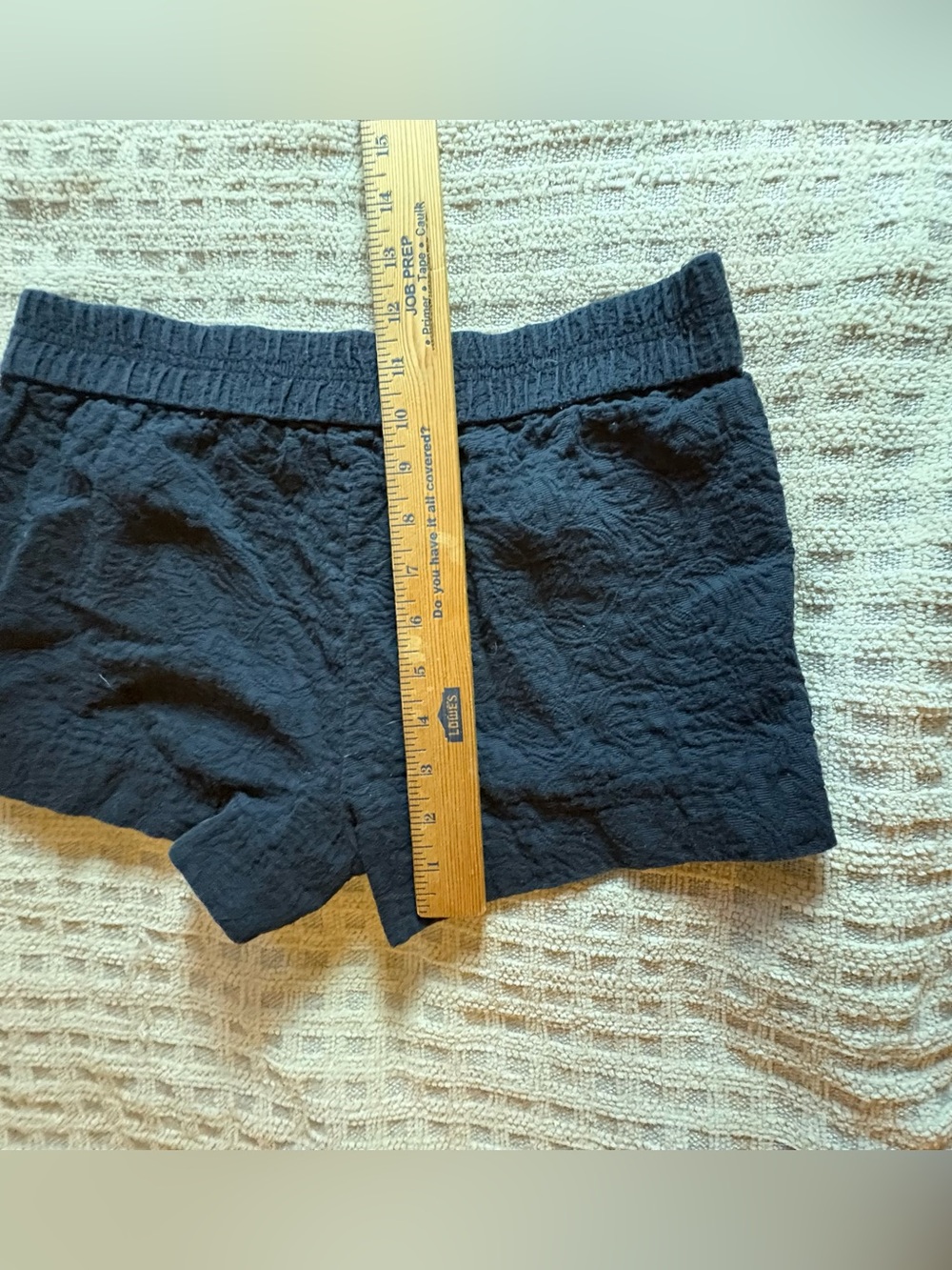 J. Crew Navy Textured Lounge Shorts - Picture 2 of 4